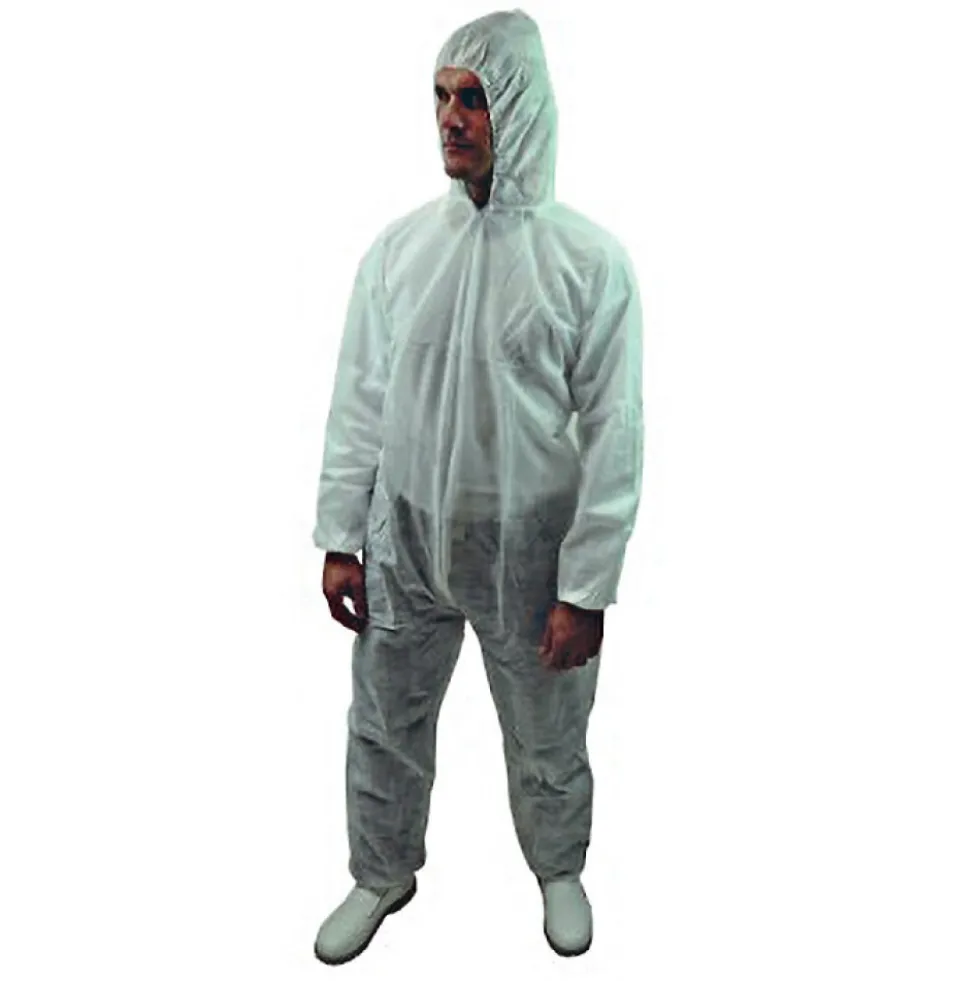 Combinaison jetable en PP 40 gr/m² à capuche - extrémités élastiquées Weesafe