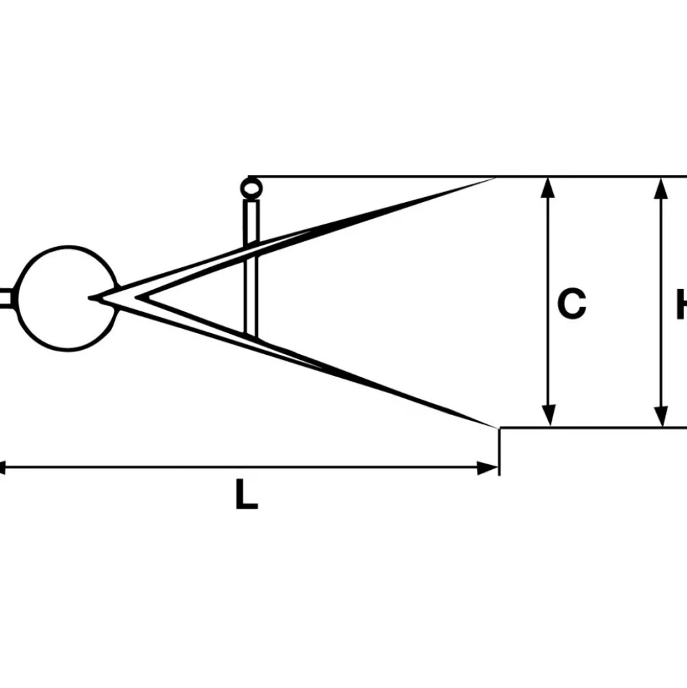 Compas à charnière avec système de blocage 783-B-25 - ouverture 250 mm SAM OUTILLAGE