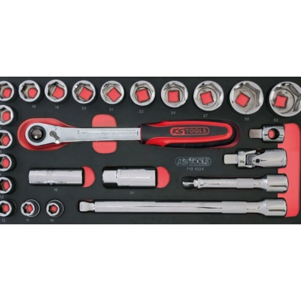 Composition d'outils 3 tiroirs pour servante - 158 pièces KS TOOLS