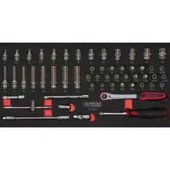 Composition d'outils 3 tiroirs pour servante - 158 pièces KS TOOLS