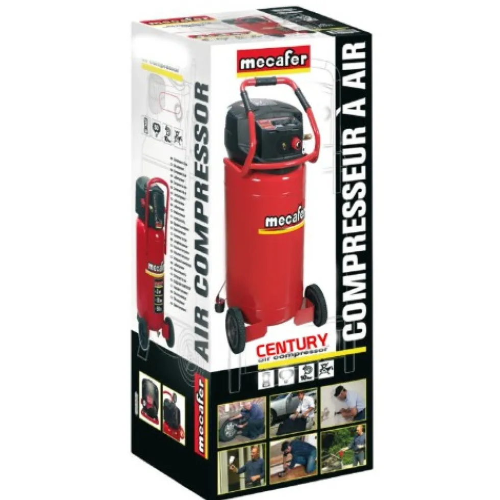 Compresseur d'air vertical 100L 2,5HP CENTURY MECAFER