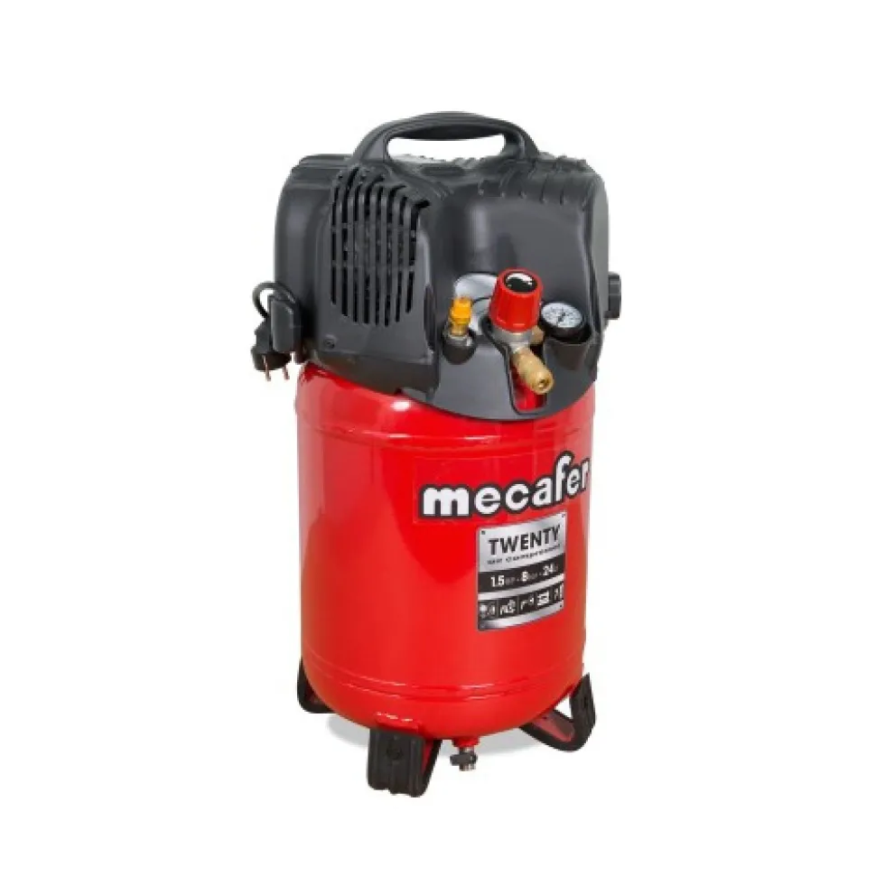 Compresseur d'air vertical 24L 1,5HP TWENTY MECAFER