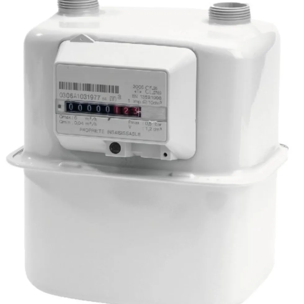 Compteur de circuit gaz- 6x20 - à membrane - G4BP/MP CLESSE