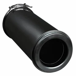 Conduit de finition - double paroi isolé Duoten - laqué noir TEN