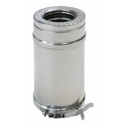 Conduit pellets isolé inox + bride - double paroi - Duoten TEN