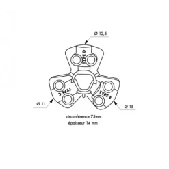 Consignation pour raccord pneumatique - nylon FTH THIRARD
