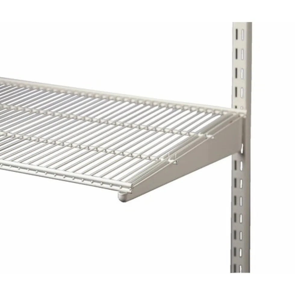 Console pour étagère fil - système de crémaillère suspendue - blanc ELFA