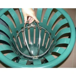 Corbeille extérieure - en acier - 60 litres - Tulipe ROSSIGNOL
