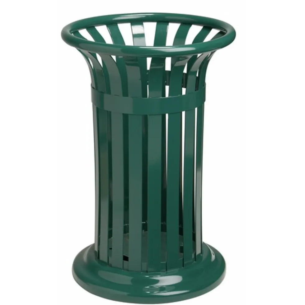 Corbeille extérieure - en acier - 60 litres - Tulipe ROSSIGNOL
