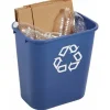 Corbeille à papier rectangulaire - en polyéthylène - pour sac de 30 L RUBBERMAID