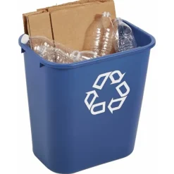 Corbeille à papier rectangulaire - en polyéthylène - pour sac de 30 L RUBBERMAID