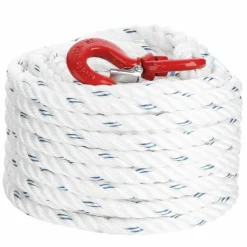 Corde à poulie polypropylène avec crochet - diamètre 20 mm CORDERIE MESNARD