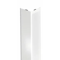 Cornière adhésive de protection d'angle - acier revêtu PVC blanc DINAC