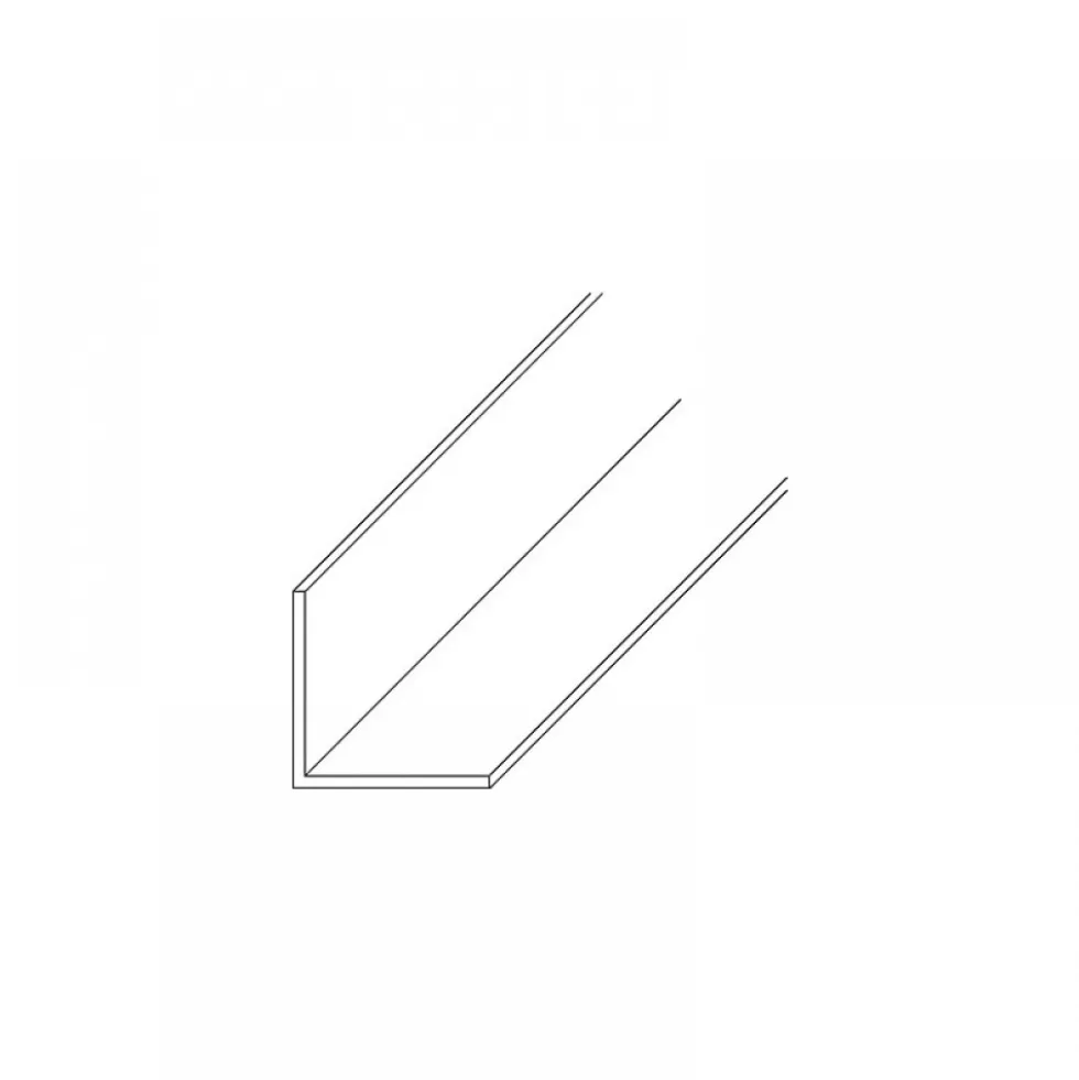 Cornière égale en PVC - coloris blanc - longueur 2,6 m PRUNIER