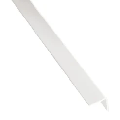 Cornière égale en PVC - coloris blanc - longueur 2,6 m PRUNIER