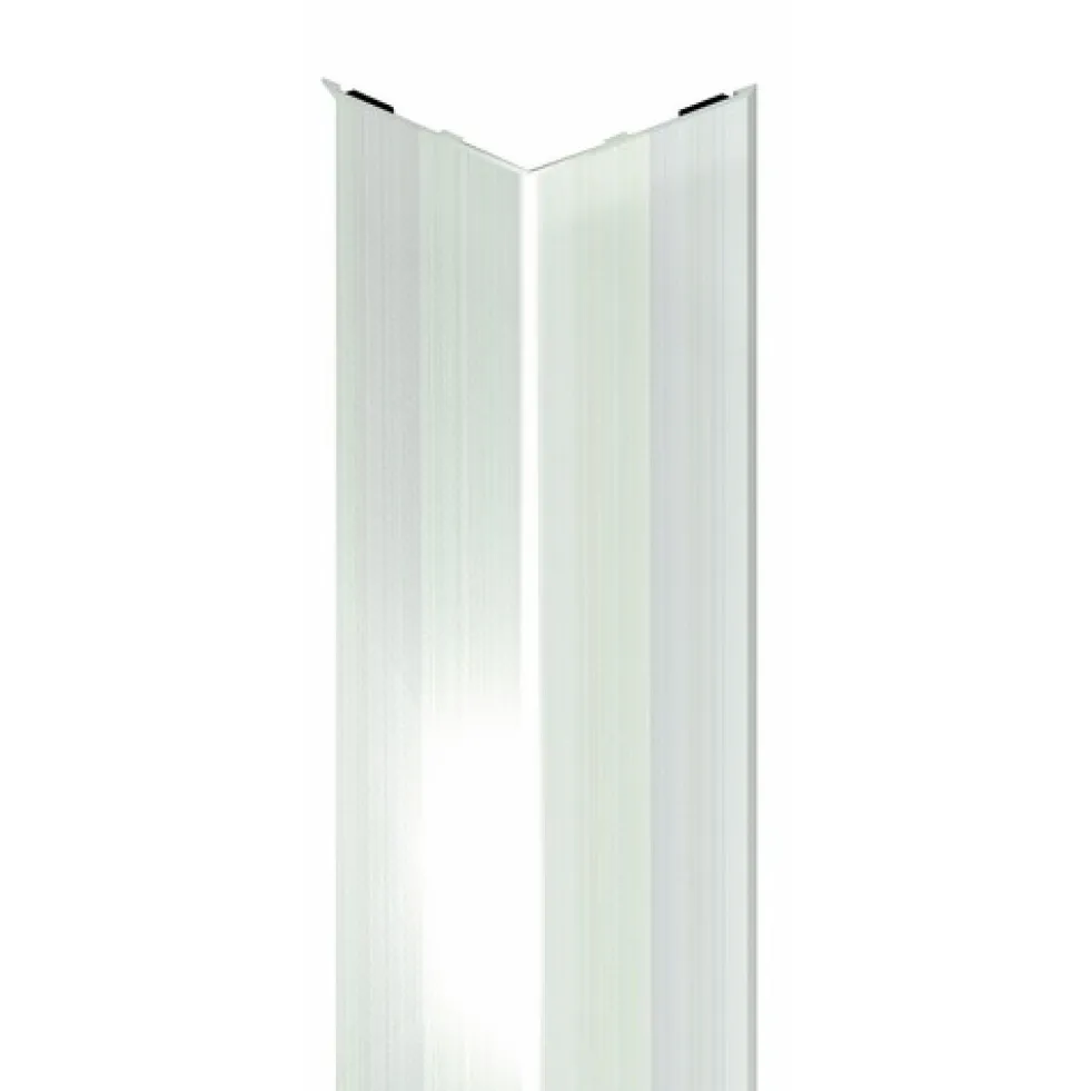 Cornière murale adhésive - inox satiné - 25x25 mm DINAC