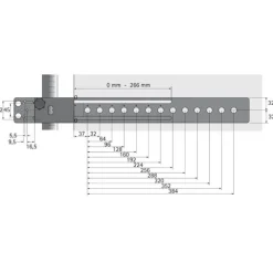 Corps de perçage Accura - réglable en profondeur HETTICH