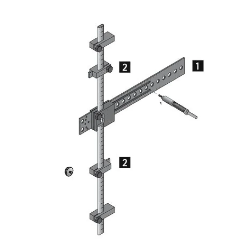 Corps de perçage Accura - réglable en profondeur HETTICH