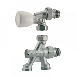 Corps de robinet thermostatique équerre monotube - 4 voies - R436TG GIACOMINI