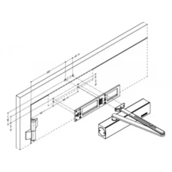 Corps seul pour ferme-porte TS 4000 - force 1 à 6 GEZE
