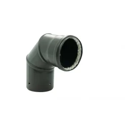 Coude acier émail noir à 90° - joint viton TEN
