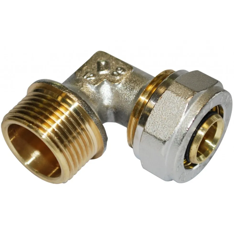 Coude mâle à compression pour tube multicouche - diamètre 16 mm BOUTTÉ