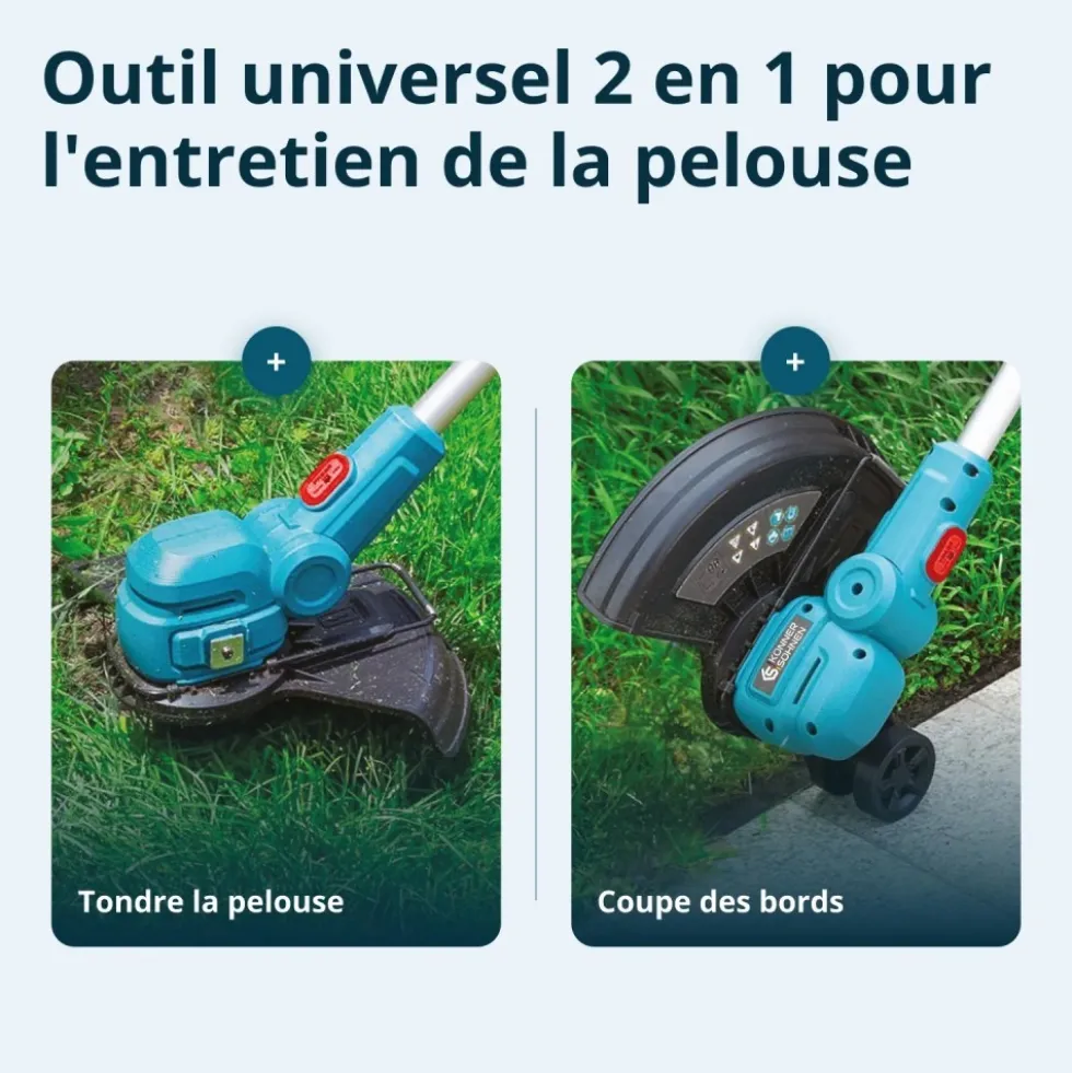 Coupe-bordures à batterie 20V + manche télescopique - Solo - KS CST-20V KONNER & SOHNEN