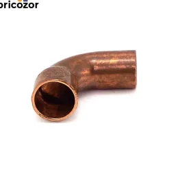 Courbe cuivre 90° grand rayon mâle / femelle à souder BRICOZOR