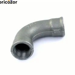 Courbe fonte 90° grand rayon femelle / femelle noir - référence 2 CODITAL