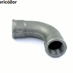 Courbe fonte 90° grand rayon femelle / femelle noir - référence 2 CODITAL