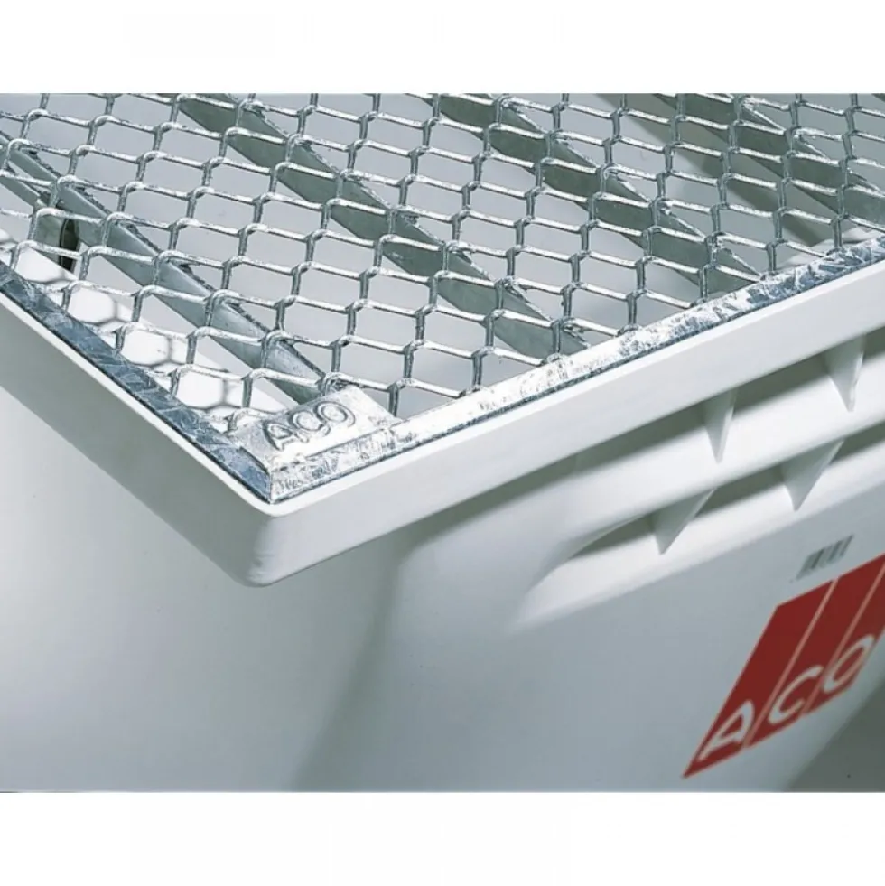 Cours anglaise à grille pour fenêtre 100x60 cm - usage piéton ACO