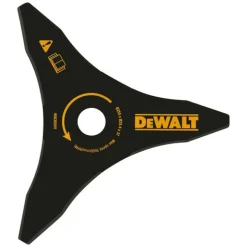 Couteau à herbe pour débroussailleuse - 3 lames et dents 250 mm DEWALT