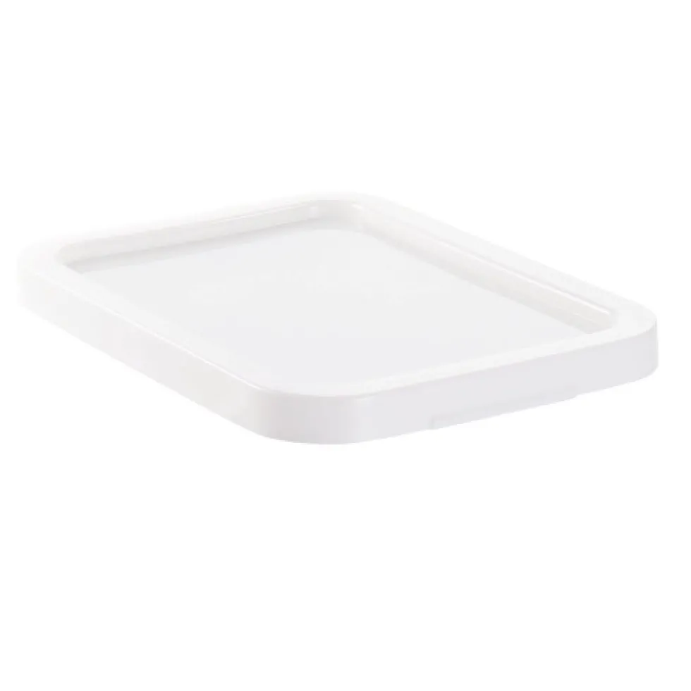 Couvercle bac gerbable - plastique blanc GILAC