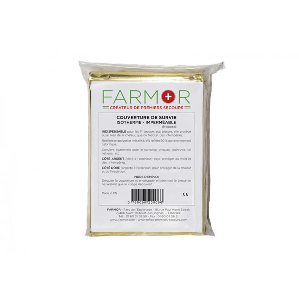 Couverture de survie classique - 160 x 210 cm FARMOR
