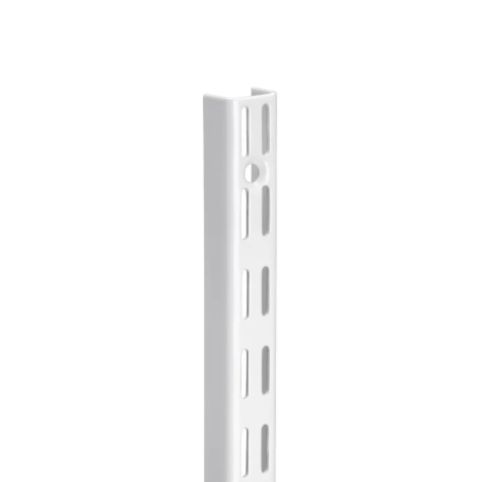 Crémaillère à double perforation - en applique - Sparring - blanc ELFA