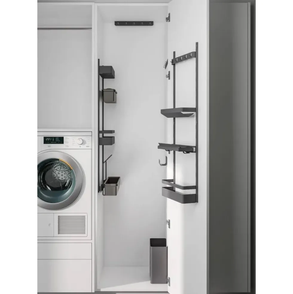 Crémaillères pour ensemble de rangement modulable sur rails K-Line Side KESSEBÖHMER