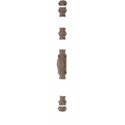Crémone en fonte pour fenêtre bois - RY 16-02 gris mat TORBEL