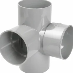 Culotte pvc 87°30 double équerre mâle-femelle NICOLL