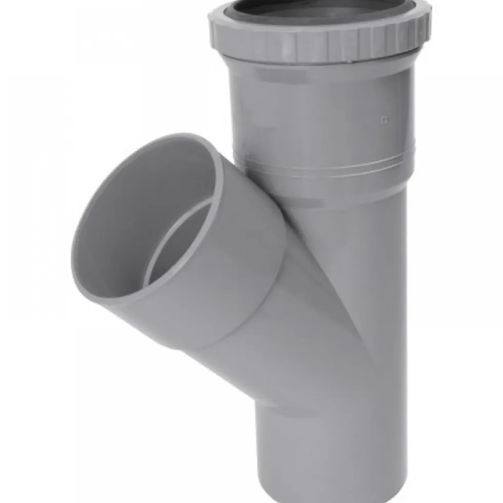 Culotte pvc 45° à joint de dilatation mâle-femelle - diamètre 100 mm NICOLL