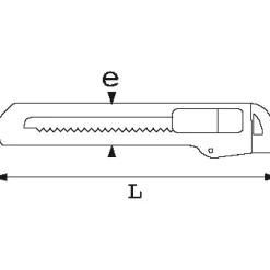 Cutter bi-matière à lame autobloquante de 18 mm 378-30 SAM OUTILLAGE