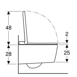 Cuvette WC lavant suspendu avec abattant électronique - AquaClean Sela GEBERIT