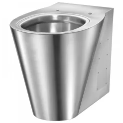 Cuvette WC à poser en inox - alimentation horizontale - BCN P DELABIE