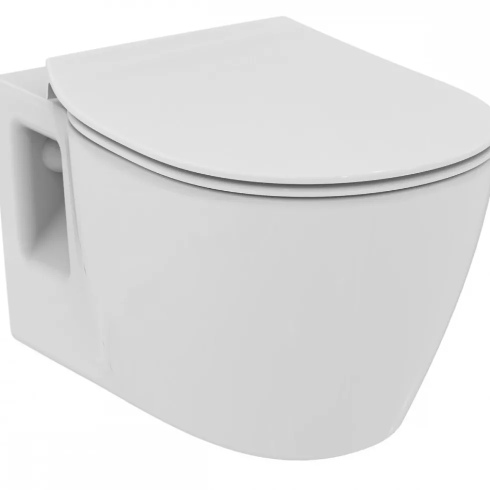 Cuvette WC suspendue carénée avec chasse directe - Connect IDEAL STANDARD