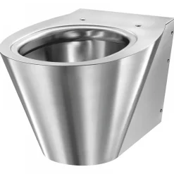 Cuvette WC suspendue en inox - alimentation horizontale - BCN S DELABIE