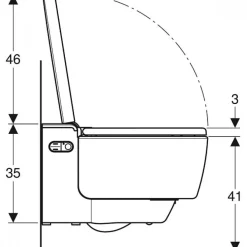 Cuvette WC suspendue lavante - blanc alpin - AquaClean Maïra Classic GEBERIT