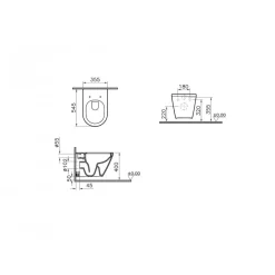 Cuvette WC suspendue sans bride Integra - VitrA Flush 2.0 - V-Fit 2.0 VITRA