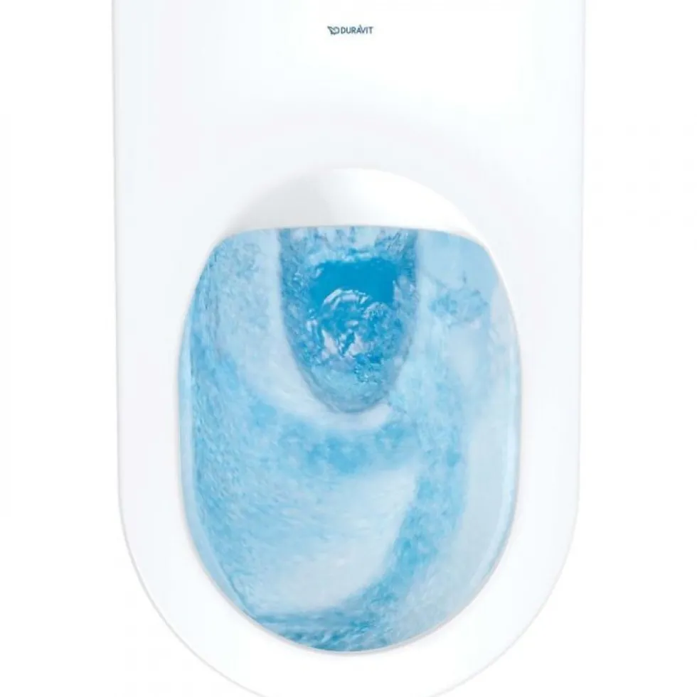 Cuvette WC suspendue sans bride à sortie horizontale Hygiène Flush Durafix DURAVIT
