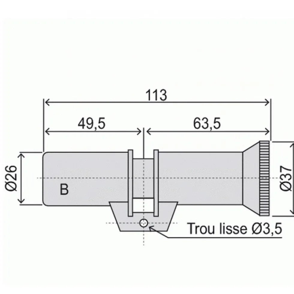 Cylindre double à bouton - profil rond - série 787.Z FICHET