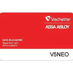 Cylindre double à bouton variés type V5 Néo - 3 clés VACHETTE