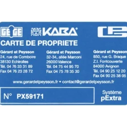 Cylindre européen de sûreté double varié - 3 clés - Pextra DORMAKABA